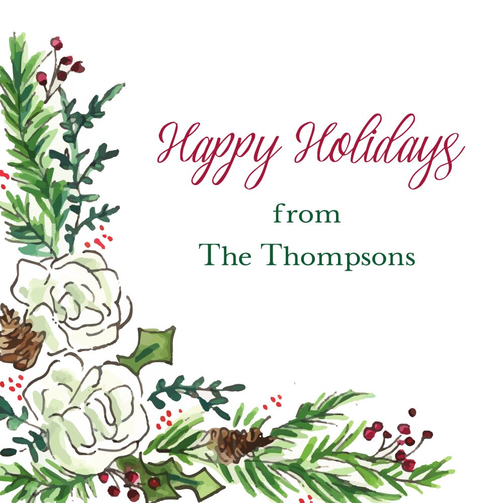 Winter Spray Enclosure Card