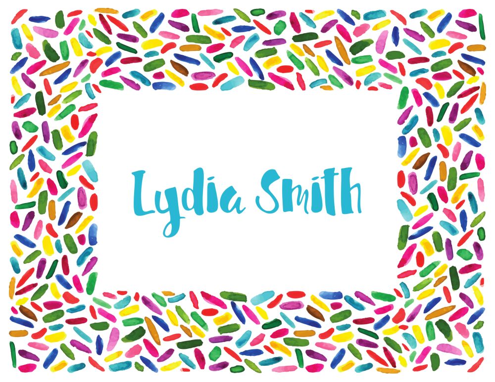 Sprinkles Folded Note