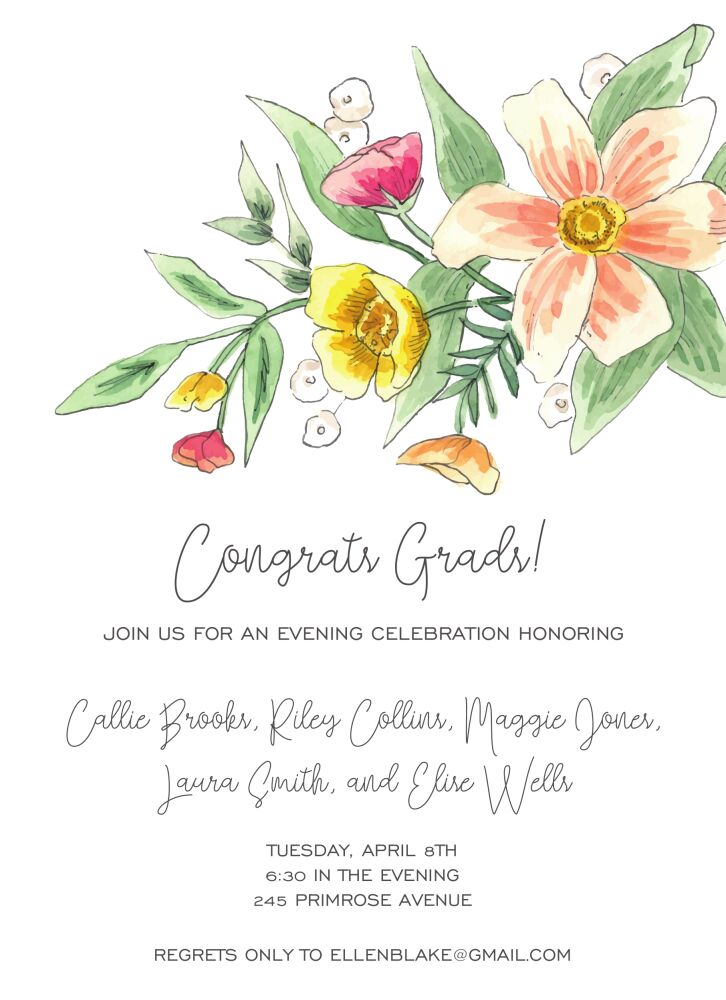 Grand Bouquet Invitation