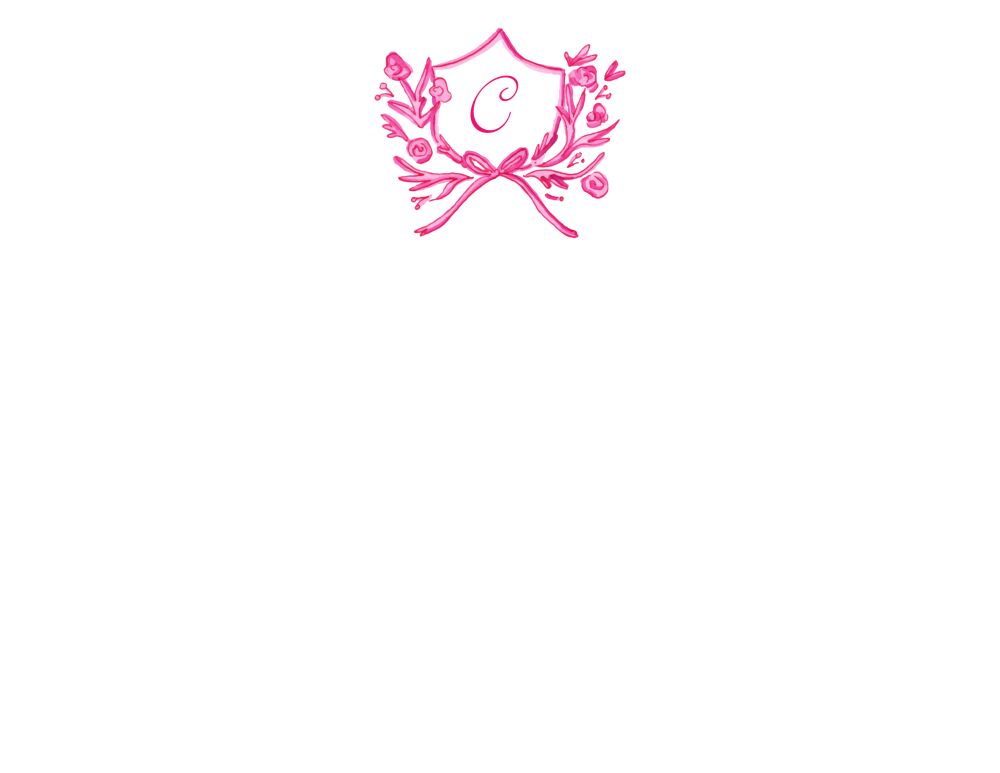 Pink Petite Crest Flat Note