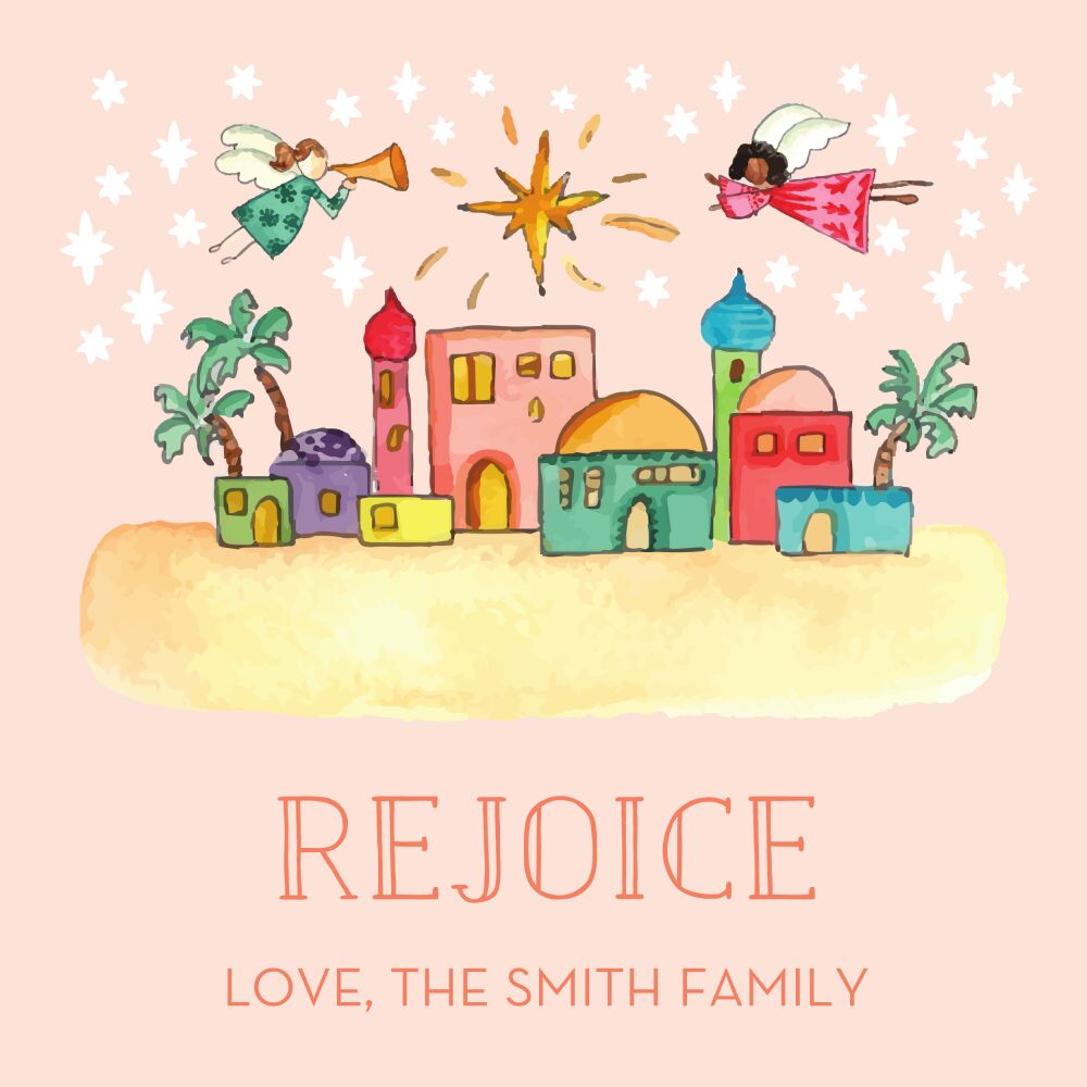 Bethlehem Scene Gift Sticker
