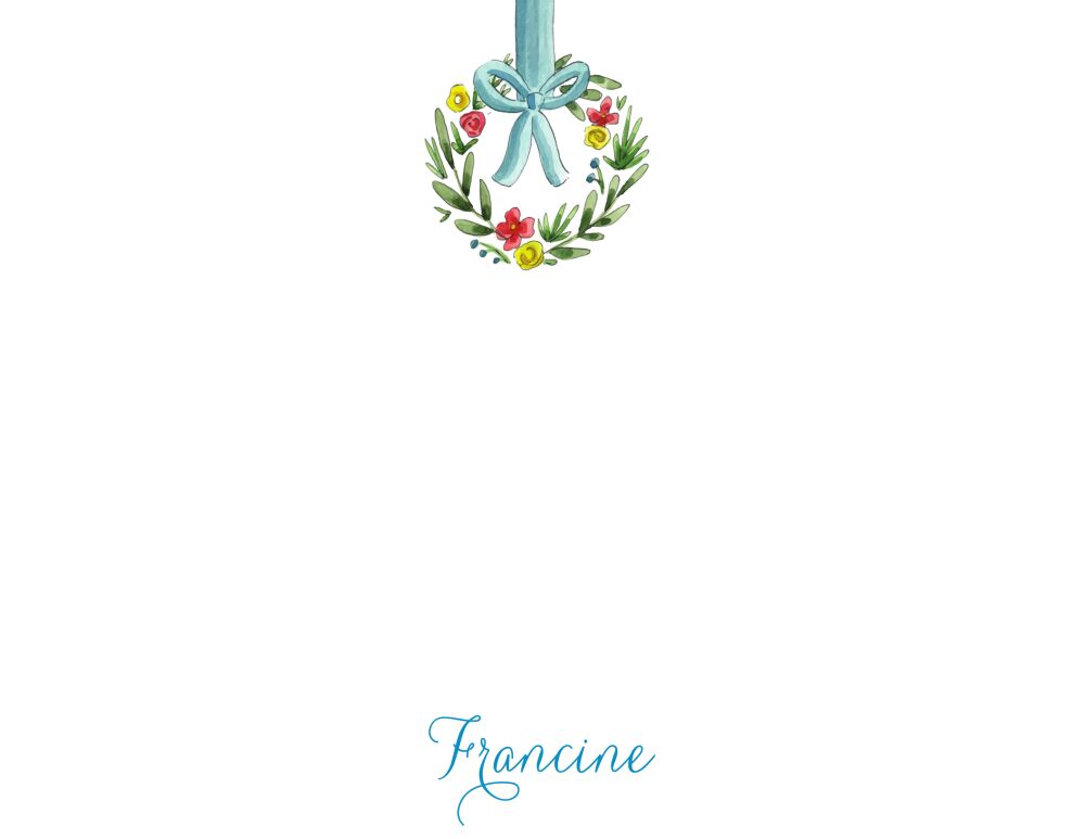 Spring Wreath Flat Note