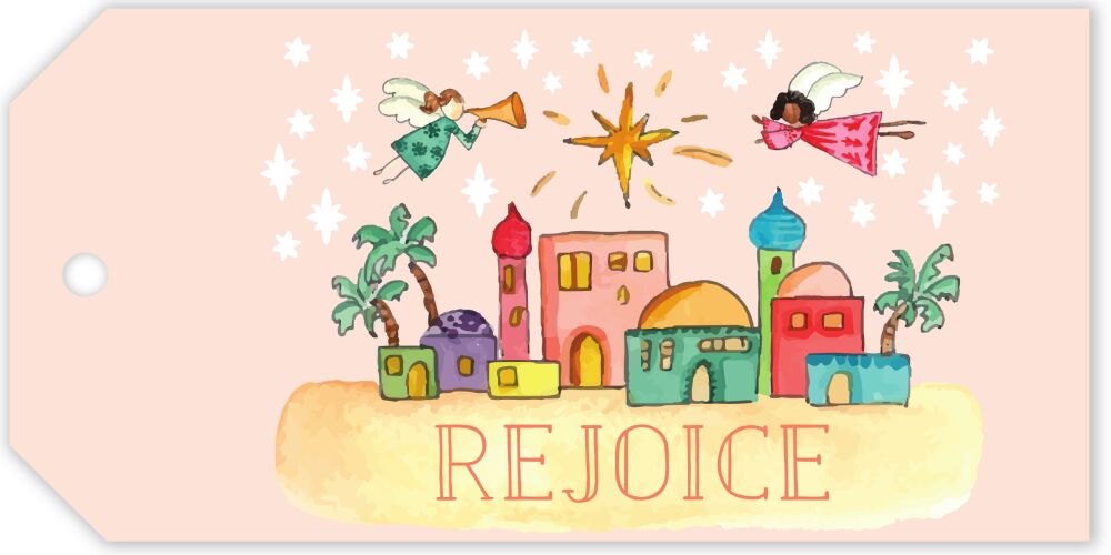 Bethlehem Scene Hanging Gift Tag