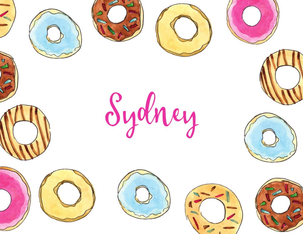 Donuts Folded Note