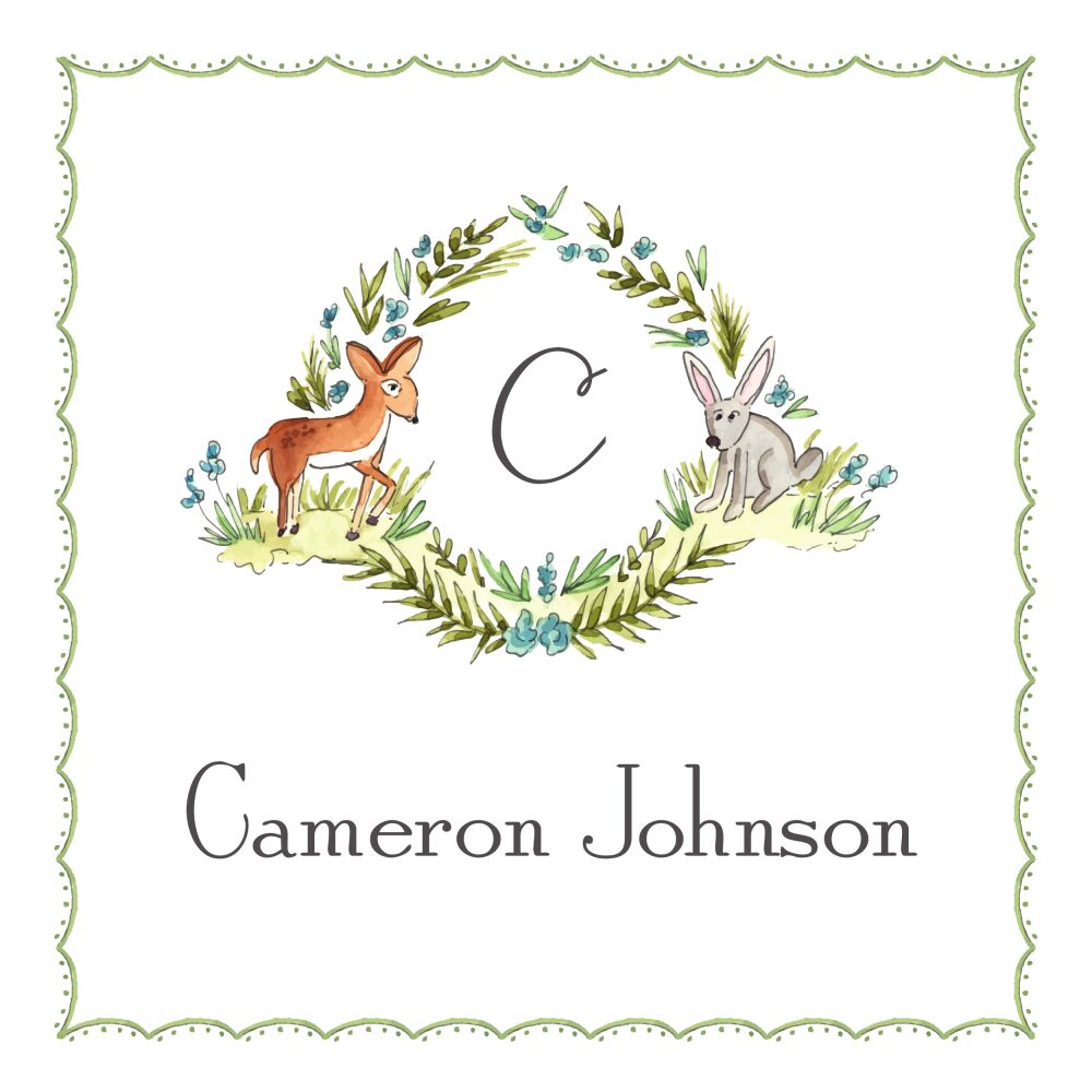 Woodland Wreath Enclosure Card