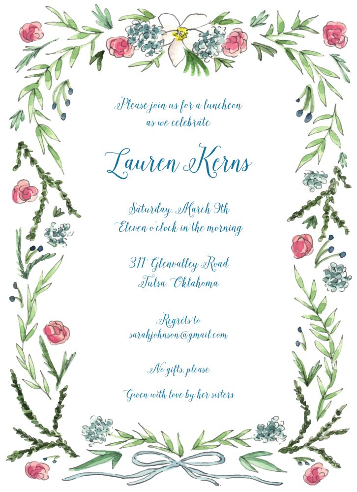Fresh Garden Invitation