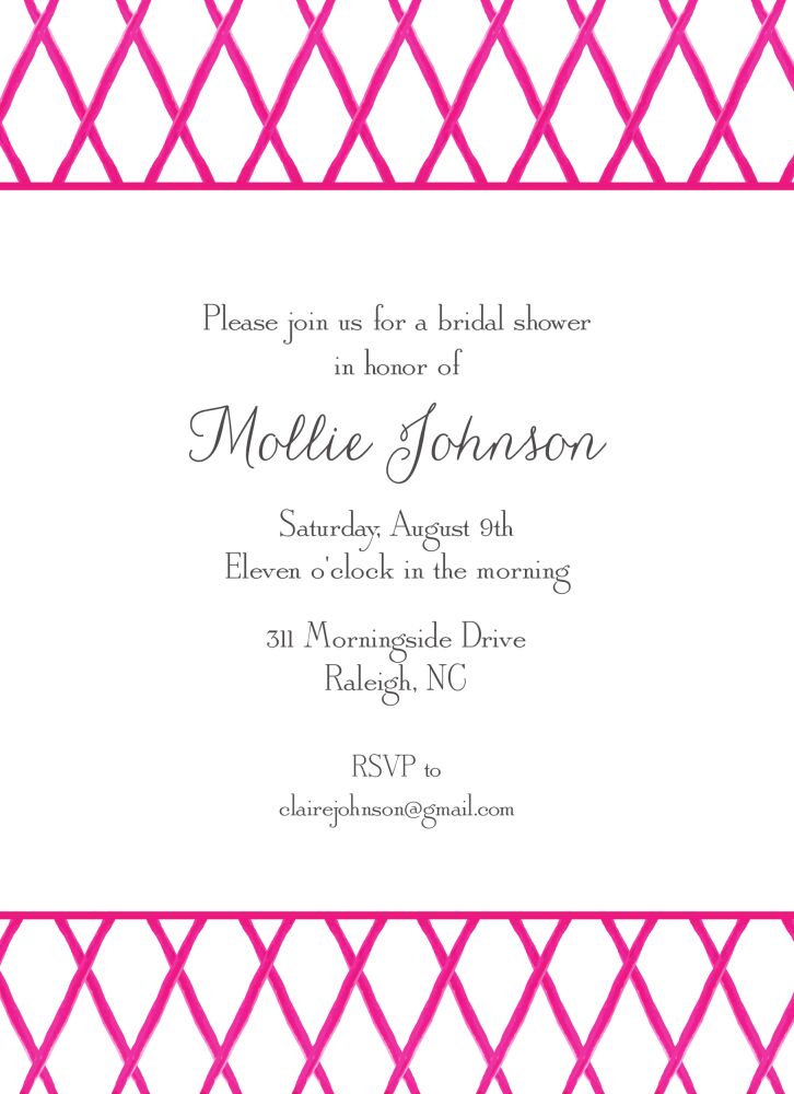 Painted Trellis Invitation