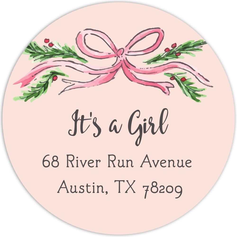 Baby Garland Return Address Label