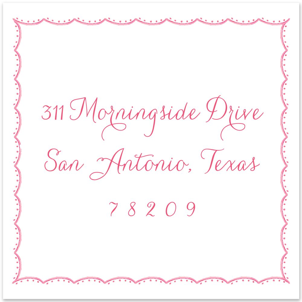 Floral Crest Return Address Label