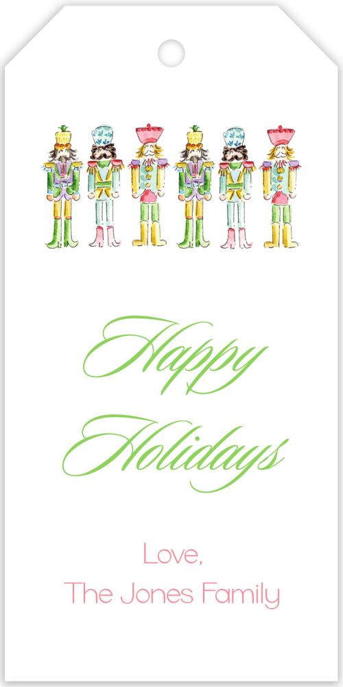 Nutcrackers Hanging Gift Tag
