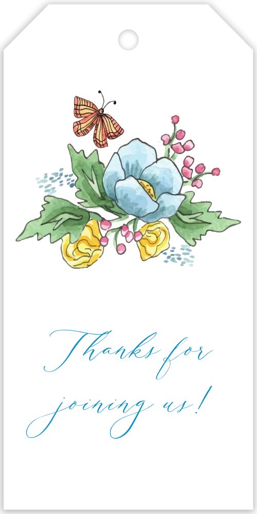 Butterfly Garden Hanging Gift Tag