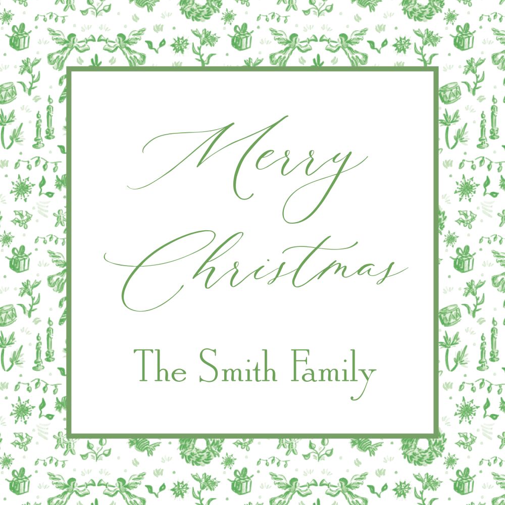 Holiday Monochromatic Gift Sticker