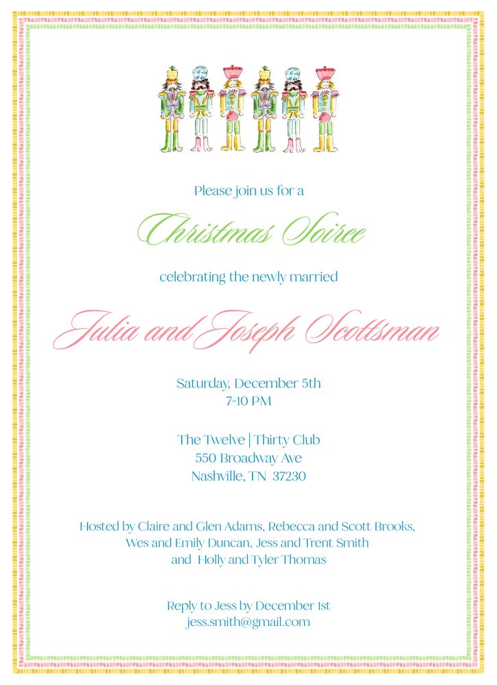 Nutcrackers Invitation