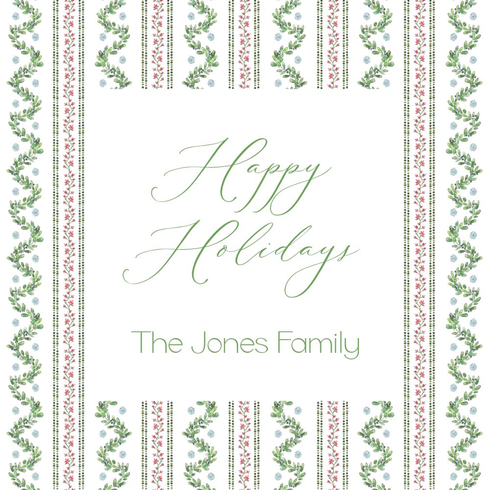 Winter Fronds Gift Sticker