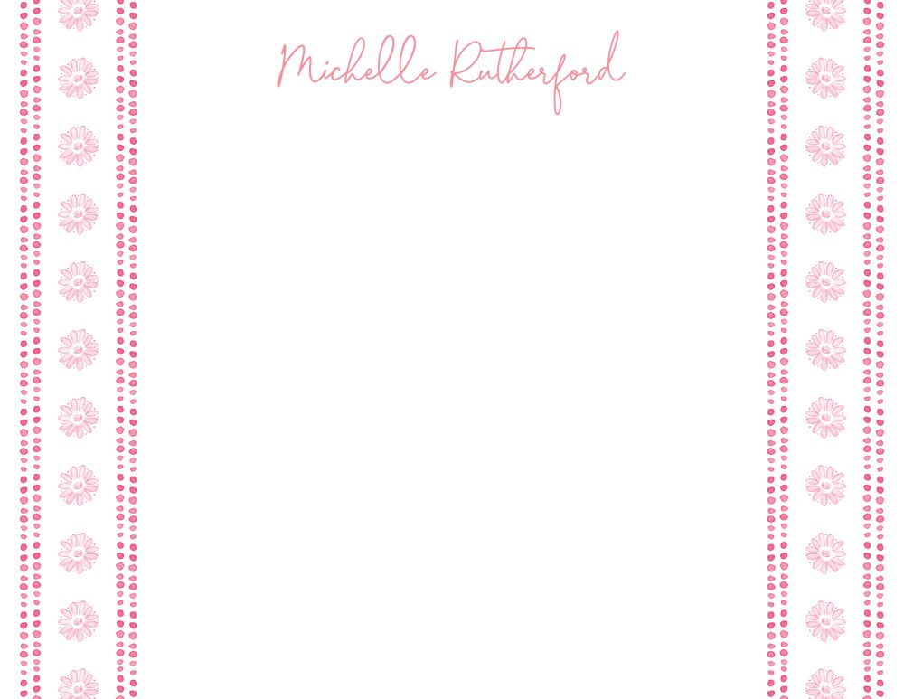 Pink Daisy Flat Note