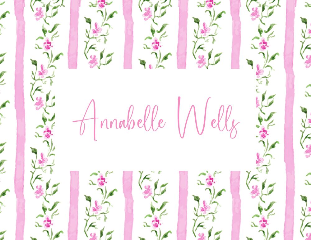 Sweet Pea Folded Note