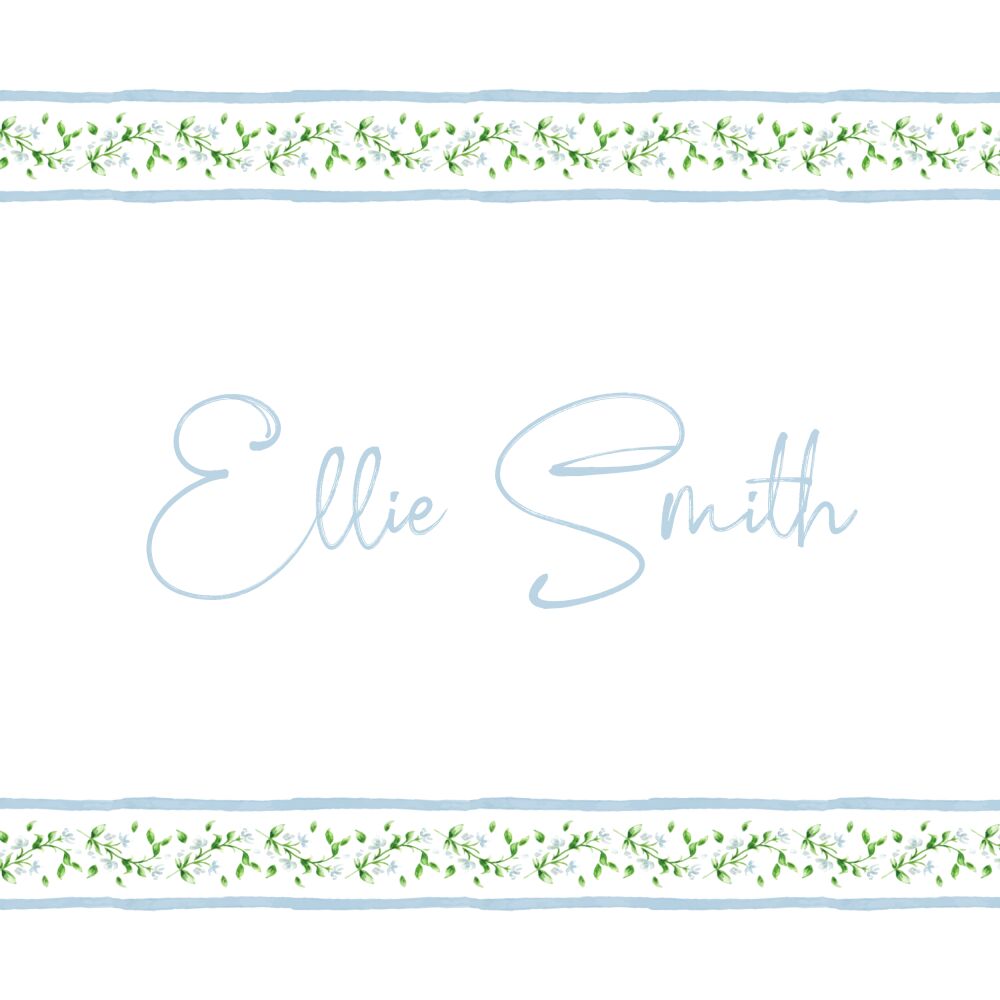 Blue Blossom Enclosure Card