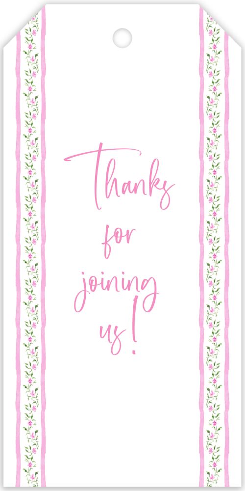 Sweet Pea Hanging Gift Tag