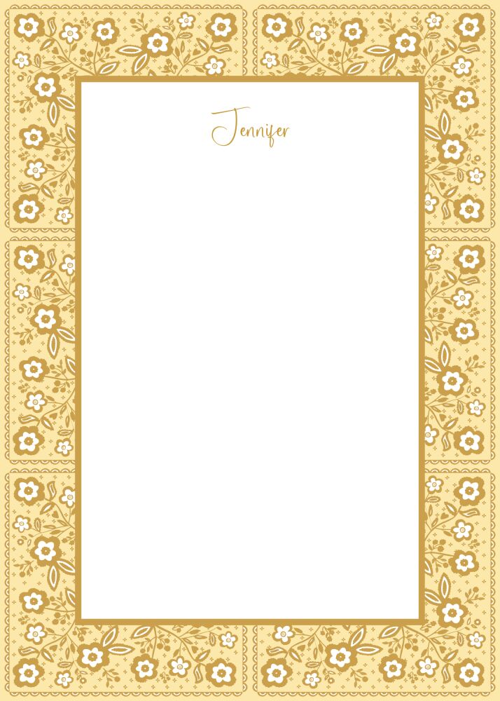 Floral Bandana Notepad