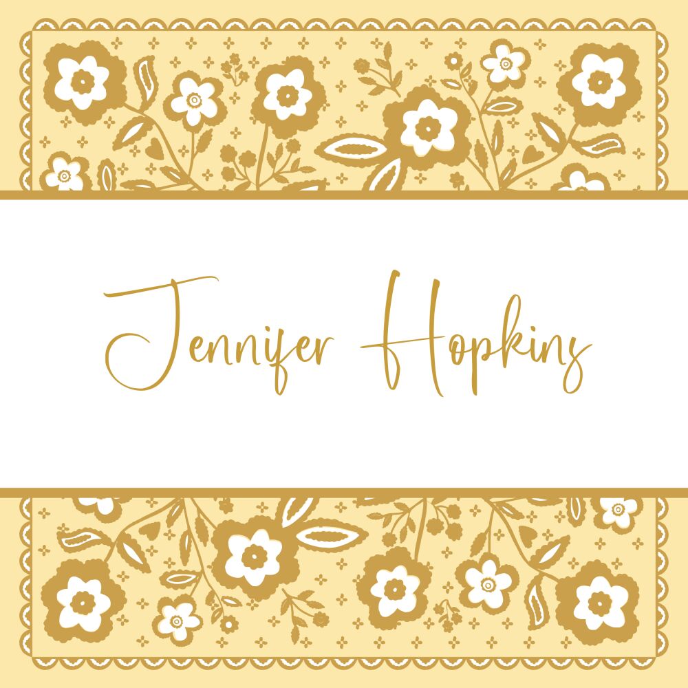 Floral Bandana Enclosure Card