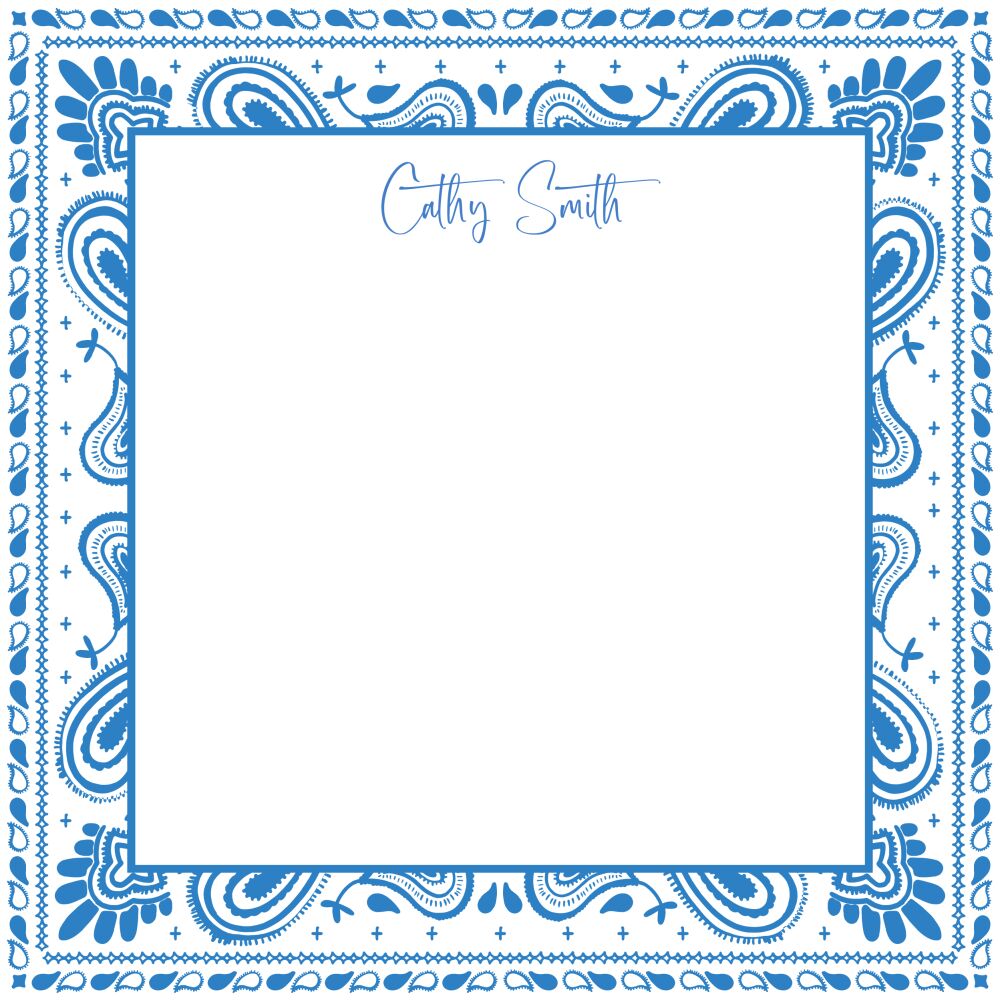 Paisley Bandana Notepad