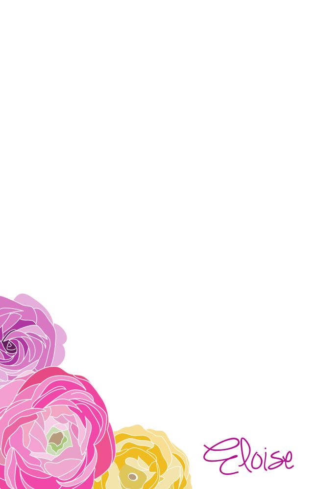 Beautiful Floral Notepad 