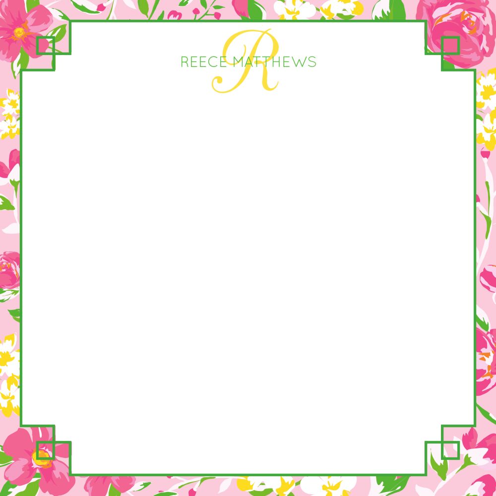 Beautiful Petal Pink Floral Notepad 