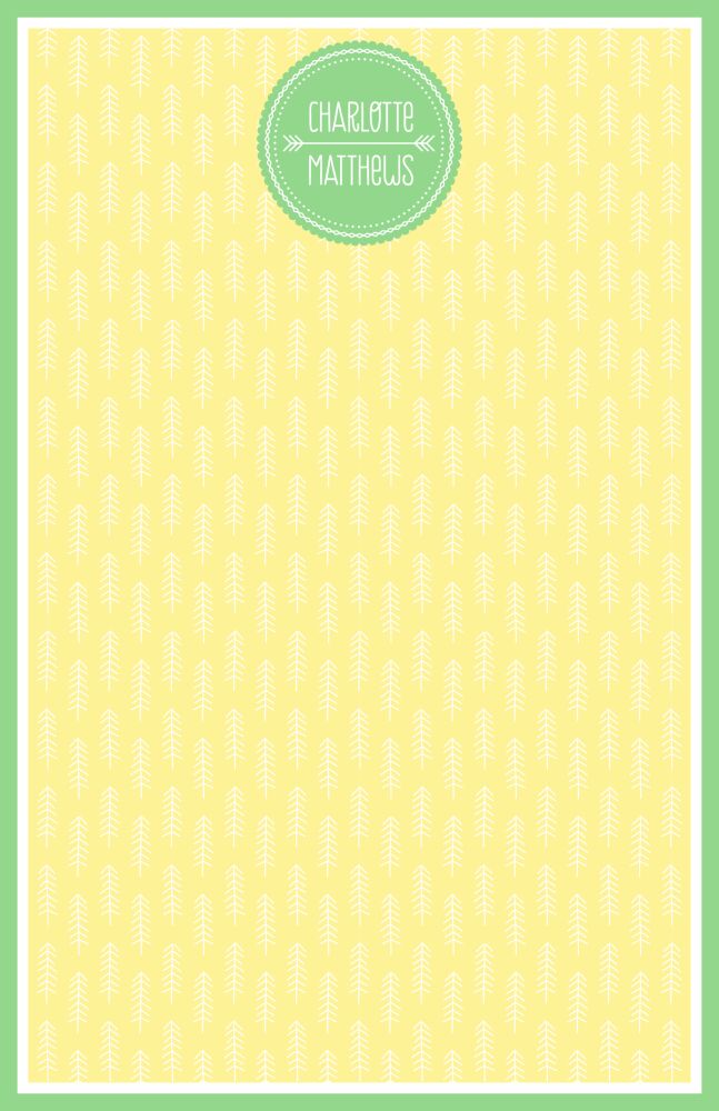 Yellow Arrow Notepad 