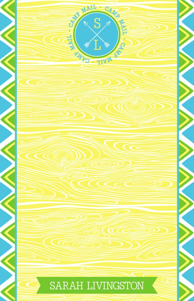 Yellow Arrow Seal Camp Mail Notepad 