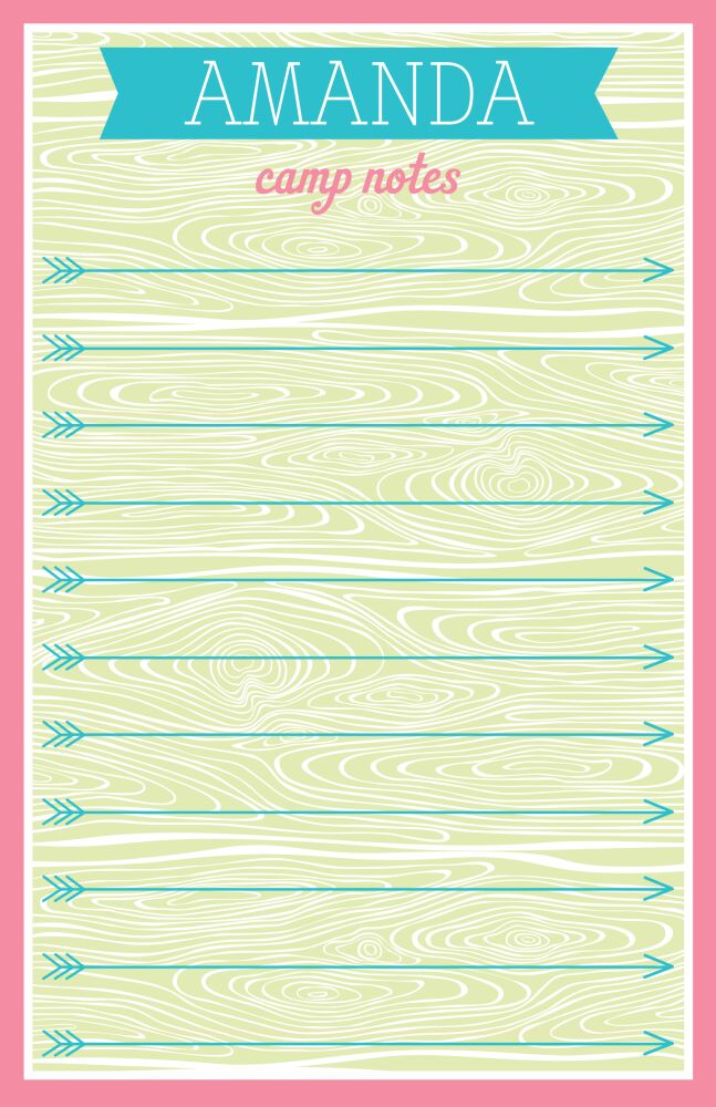 Sage Camp Arrow Notes Notepad 