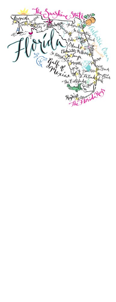 Florida Map Notepad