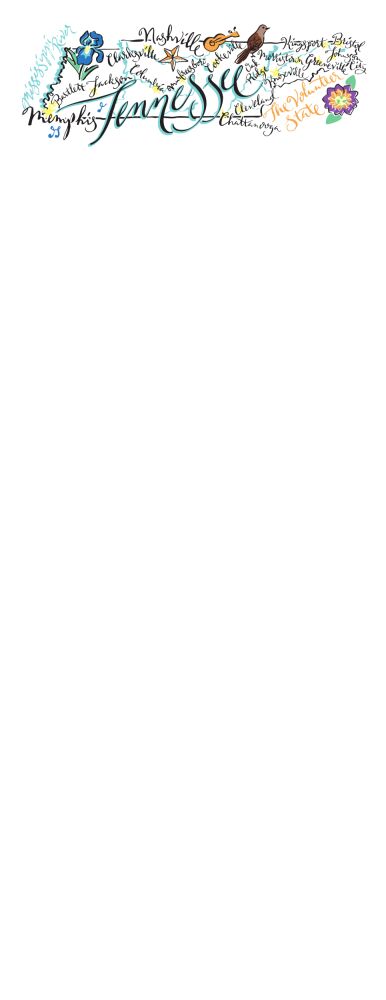 Tennessee Map Notepad