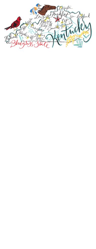 Kentucky Map Notepad