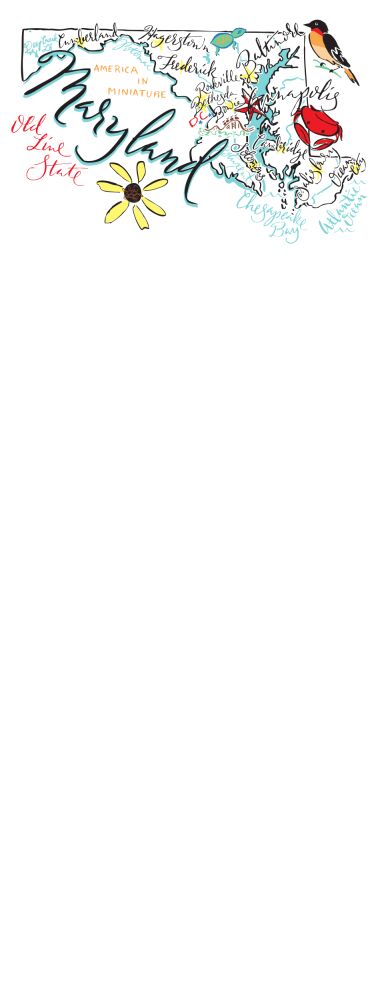 Maryland Map Notepad