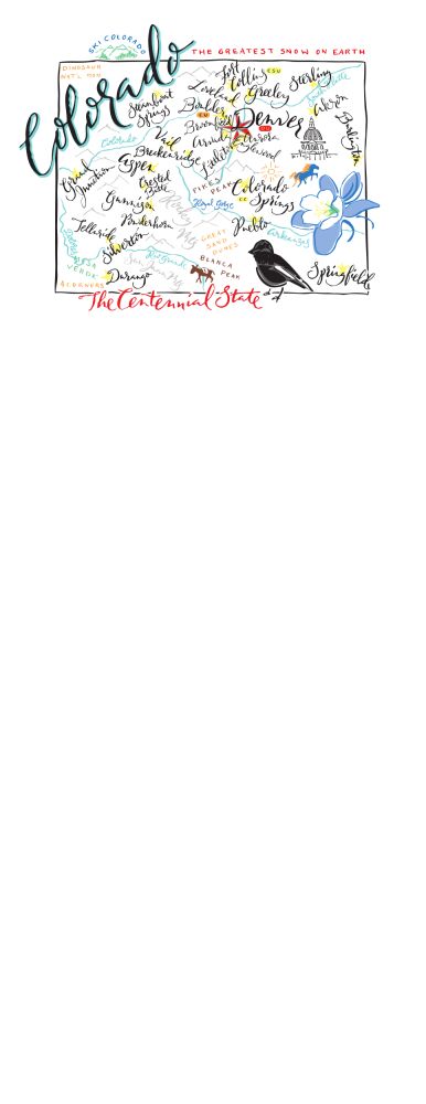 Colorado Map Notepad