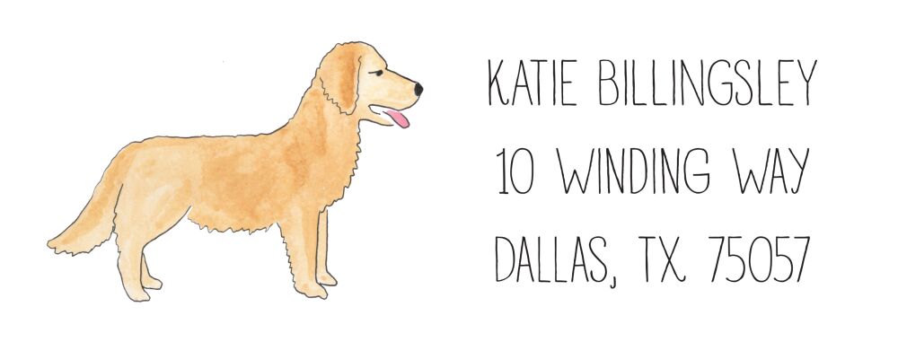 Furry Friends Return Address Sticker - Click Personalize to Choose from Different Animals
