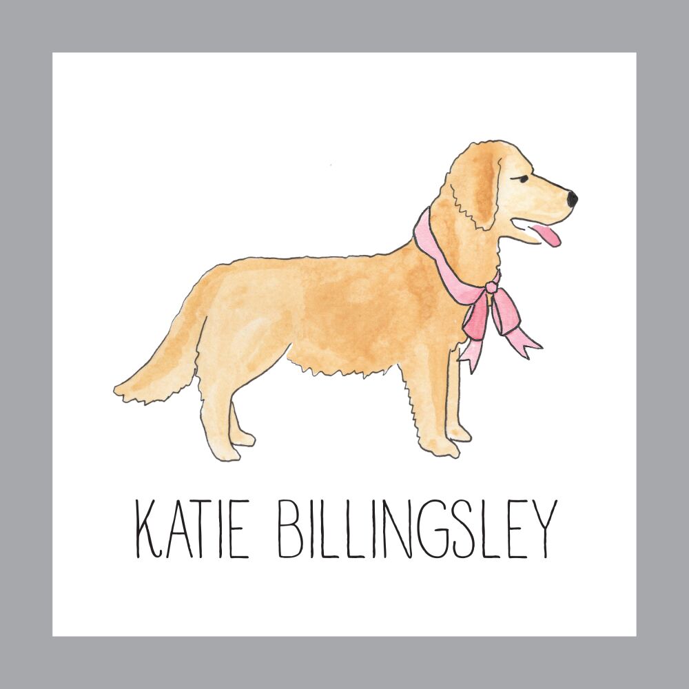 Furry Friends With Bows Enclosure Card - Click Personalize to Choose from Different Animals