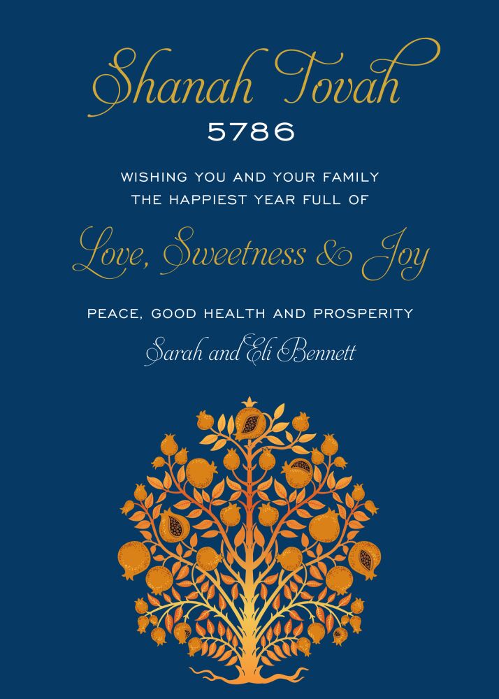 Golden Tree of Life Greeting Card
