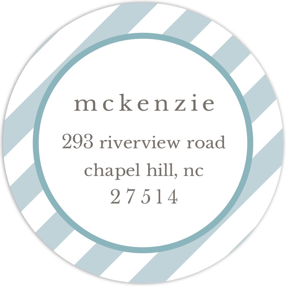 Merry Memories Round Address Label