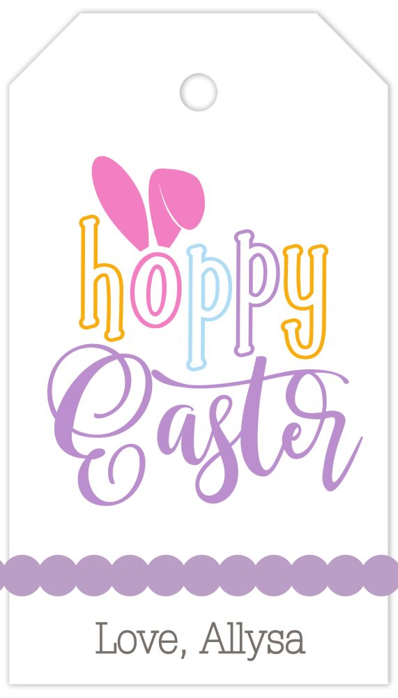 Hoppy Easter Hanging Gift Tag