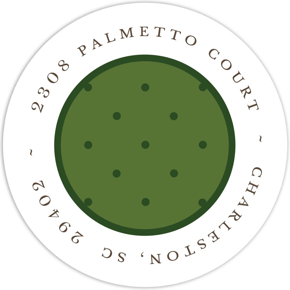 dot and more dots evergreen return address label