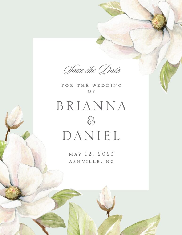 Carolina Magnolia Save the Date