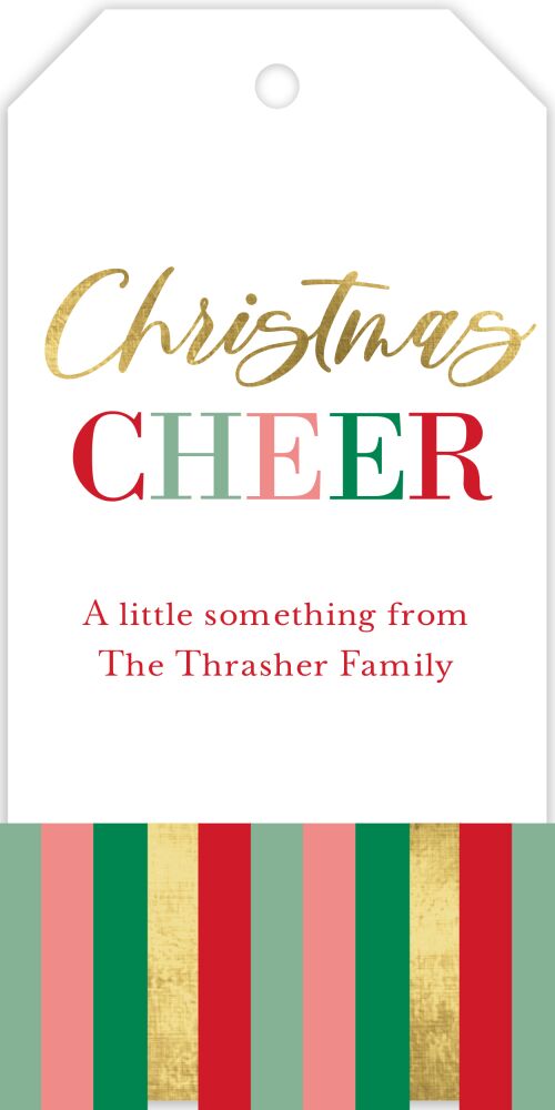 Christmas Cheer Hanging Gift Tag