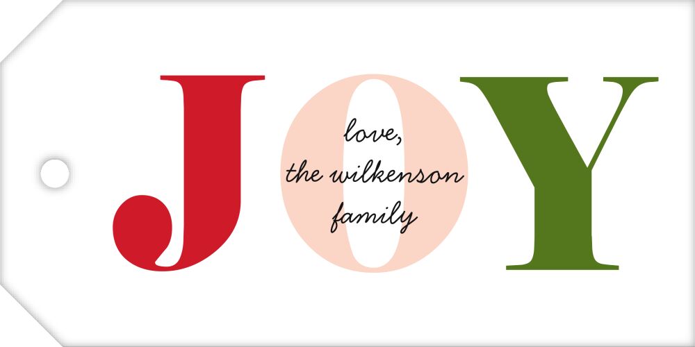 Colors of Joy Hanging Gift Tag