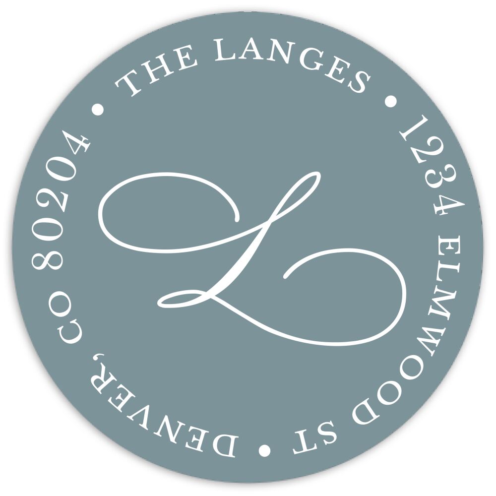 All is New Round Address Sticky