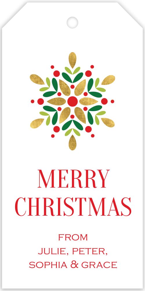 Starflake Hanging Gift Tag