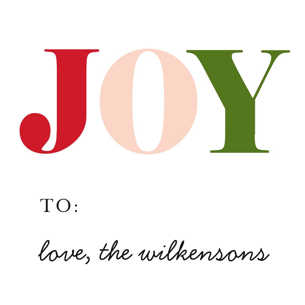 Colors of Joy Enclosure Card