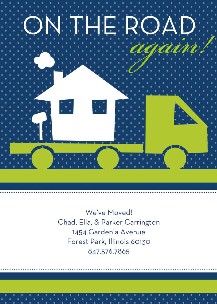 On The Road Again Moving Card (Stacy Claire Boyd)