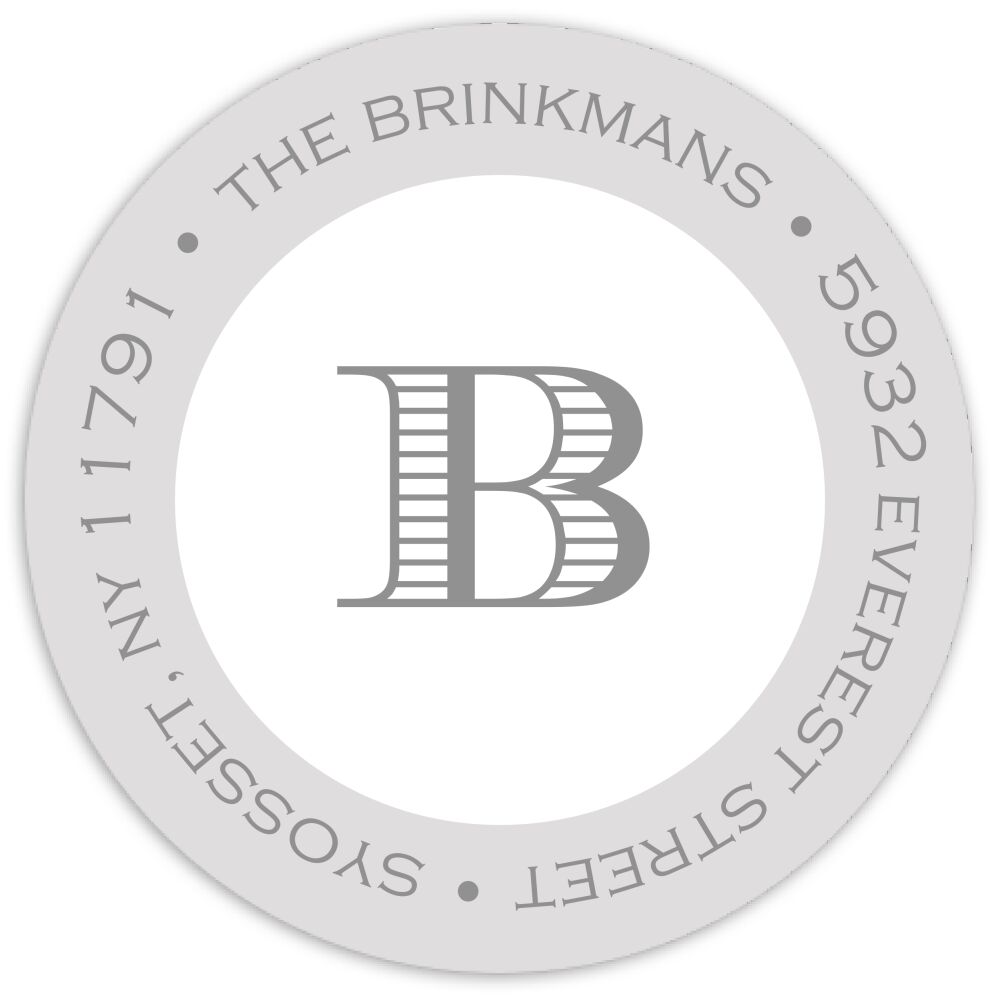 Perfectly Framed Round Address Sticky