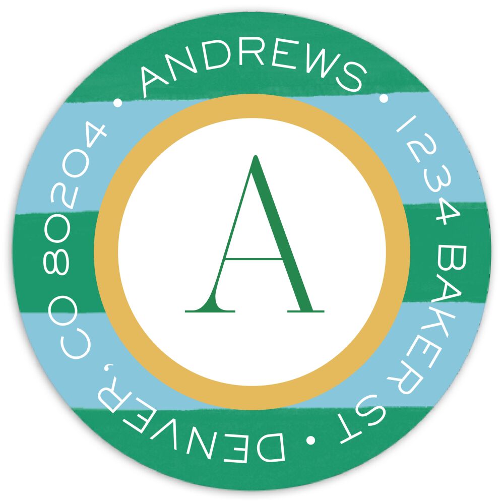 Bongo Room Round Address Sticky